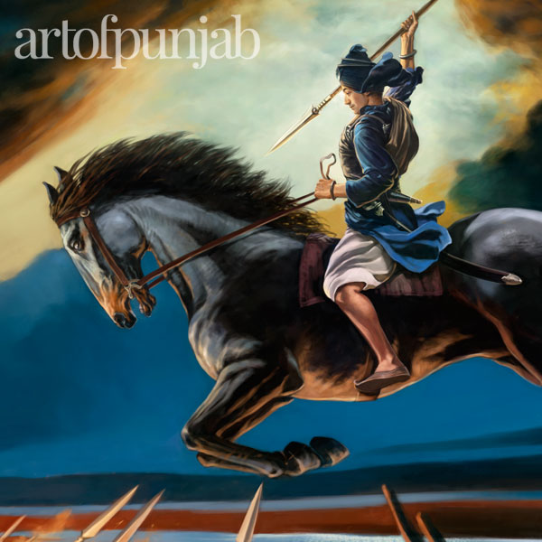 Sikh Warrior Art Baba Jujhar Singh