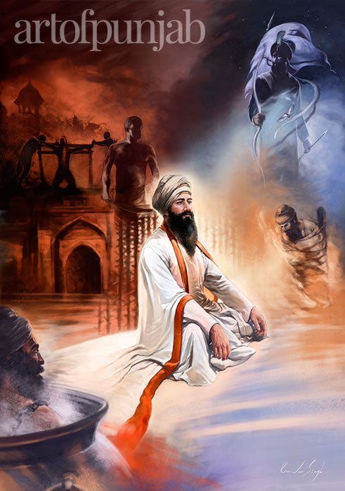 Guru Tegh Bahadur laid down his life in order to protect religious freedom for all India which was under the oppressive rule of Mughal