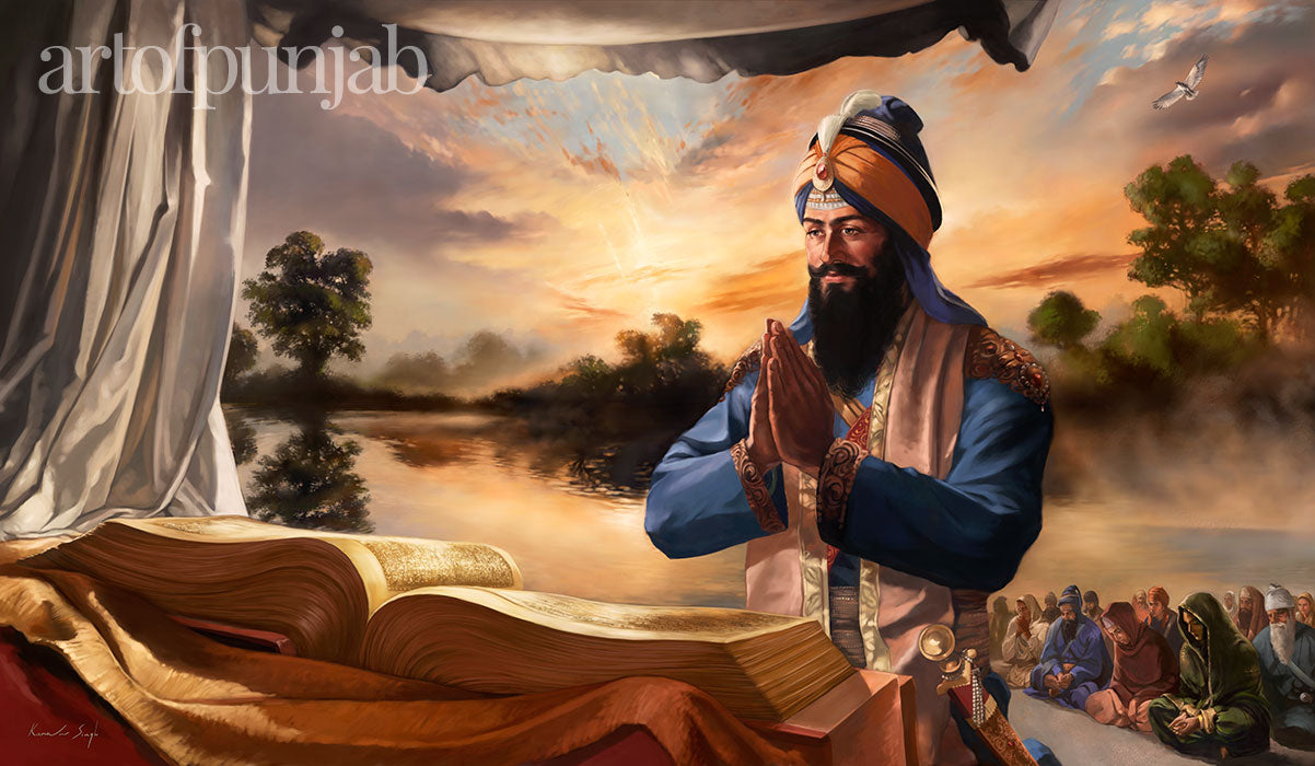 Guru Gobind Sikh history Painting by artist Kanwar Singh